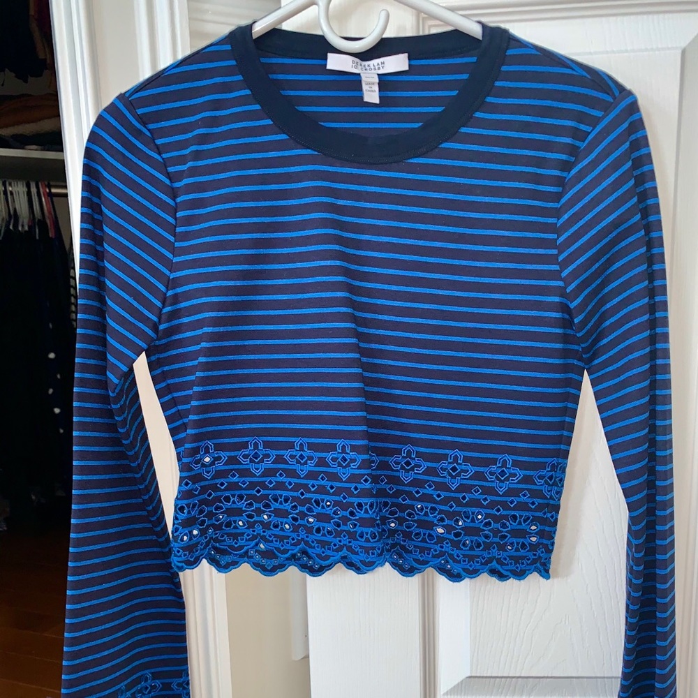 ✨💙10 Crosby Derek Lam blue striped top- size XS. In excellent condition!!!!!✨💙